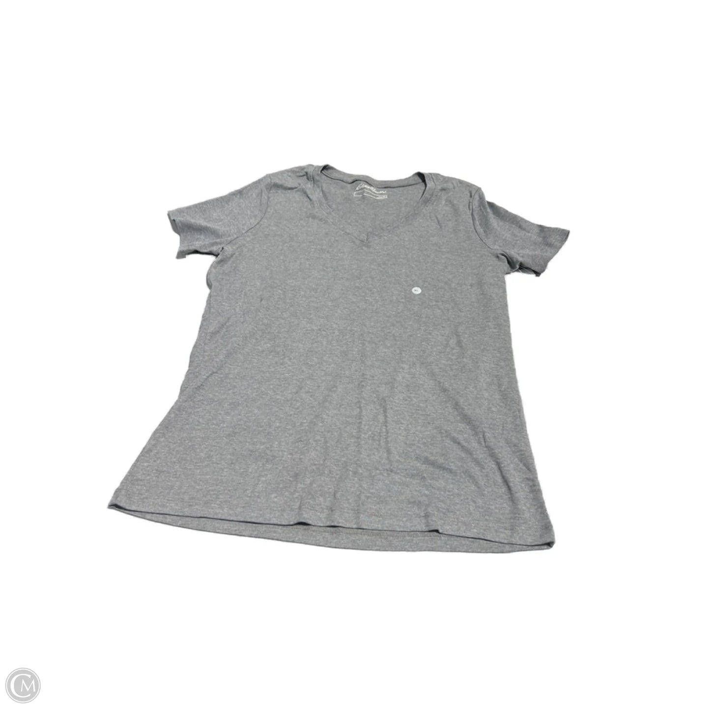 Top Short Sleeve Basic By Eddie Bauer In Grey, Size: Xl
