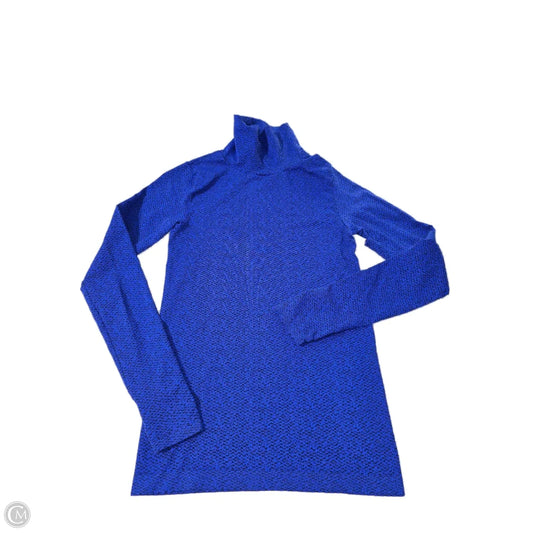 Athletic Top Long Sleeve Collar By Athleta In Blue, Size: S