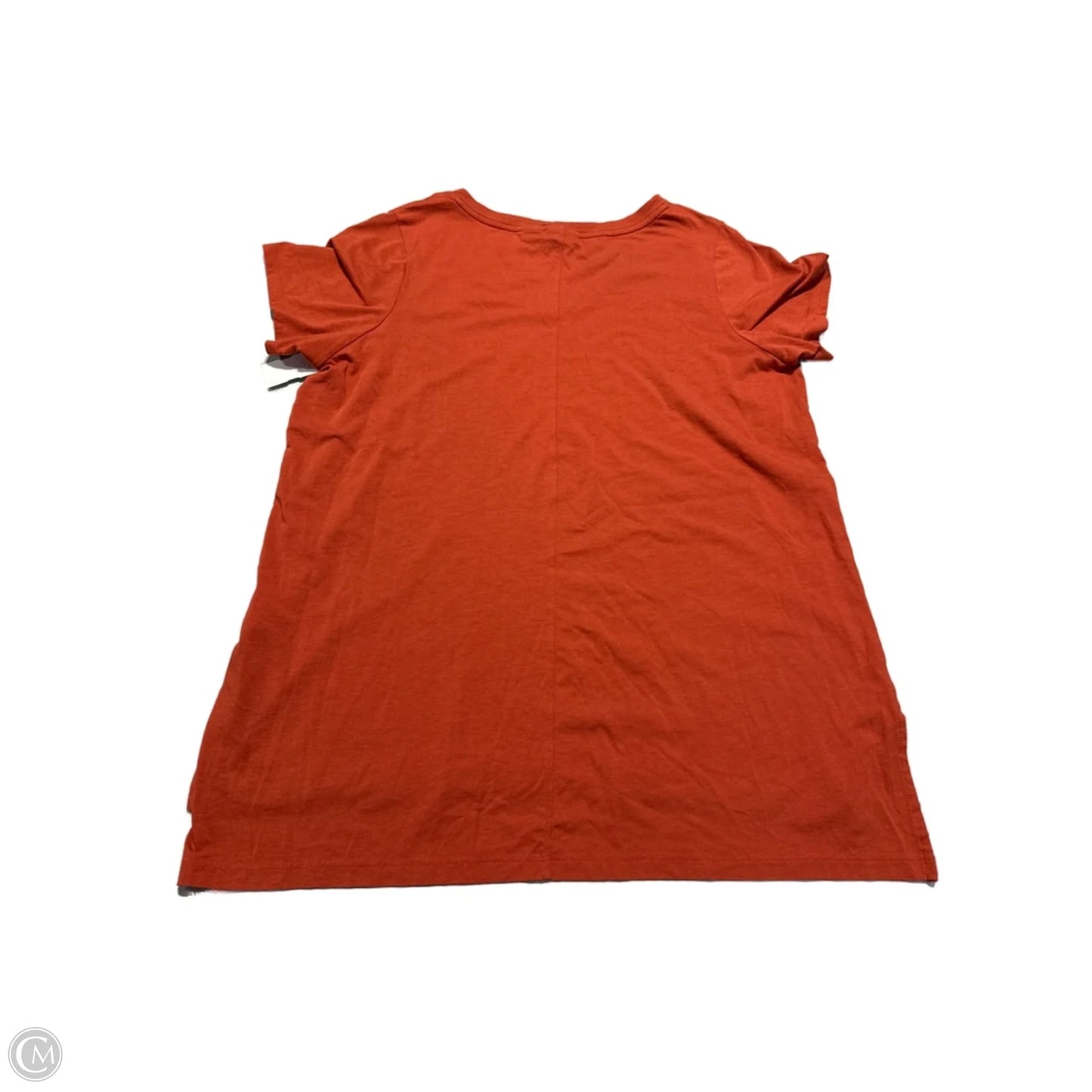Top Short Sleeve Basic By Tahari By Arthur Levine In Orange, Size: 1x