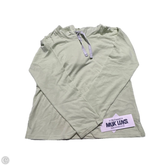Top Long Sleeve By Cmc In Green, Size: S