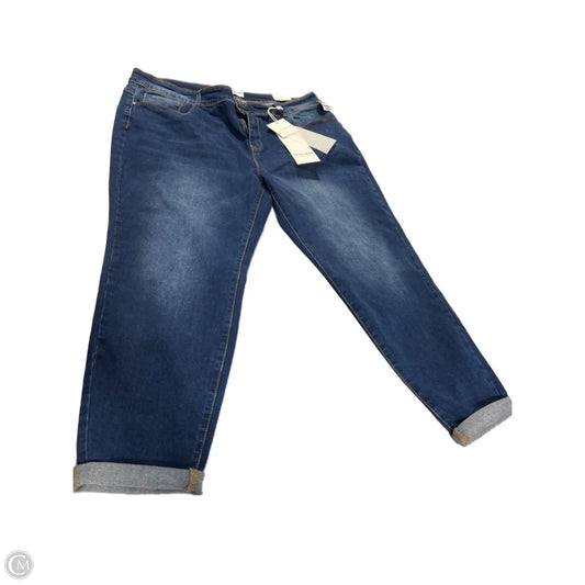 Jeans Straight By Cmc In Blue Denim, Size: 22