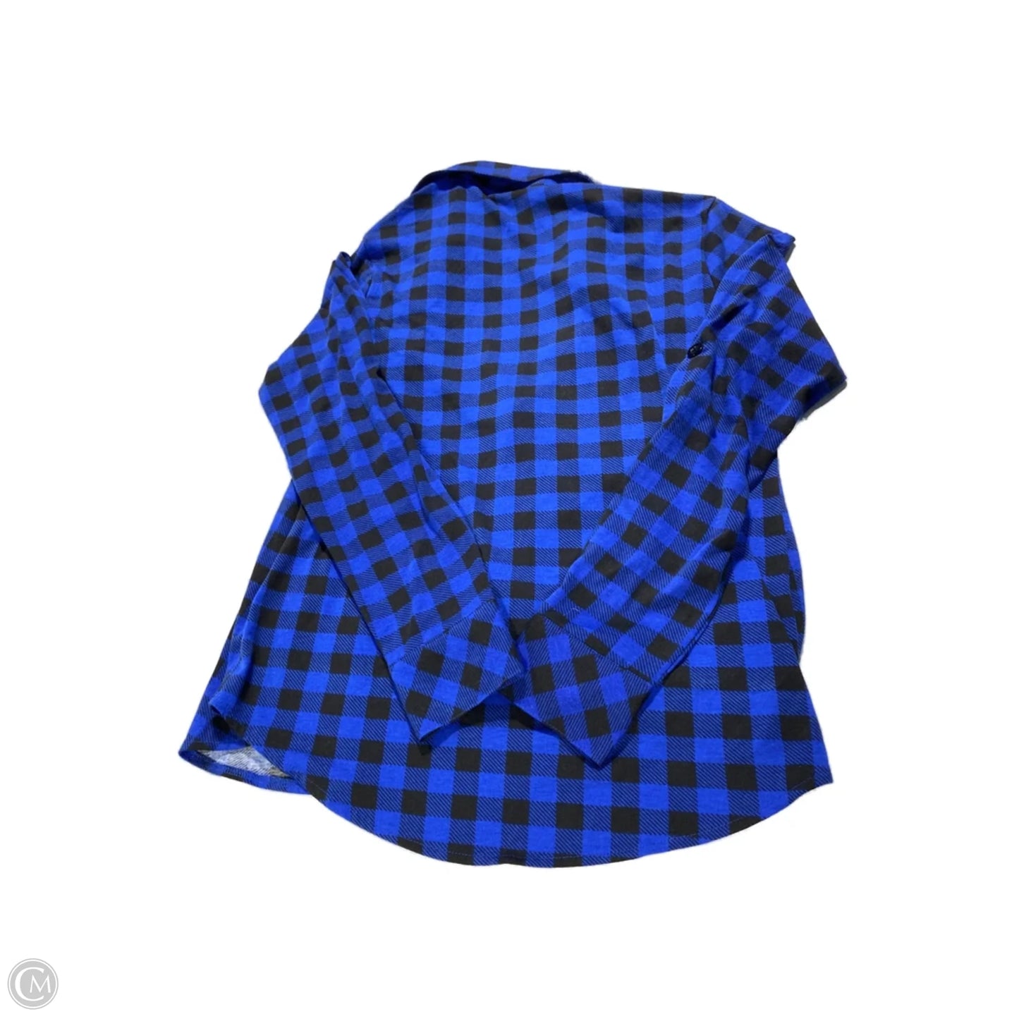 Top Long Sleeve By Cmc In Blue, Size: L