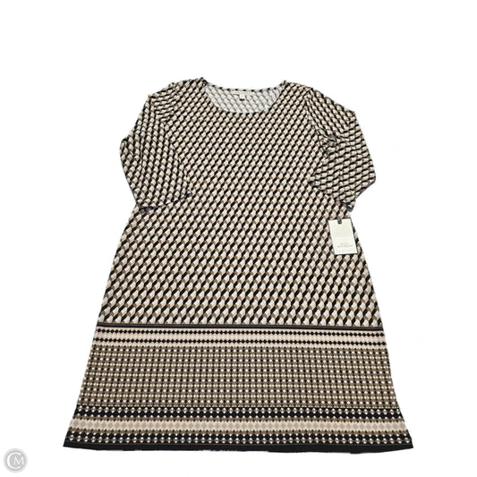 Dress Casual Midi By Dana Buchman In Brown, Size: Xl