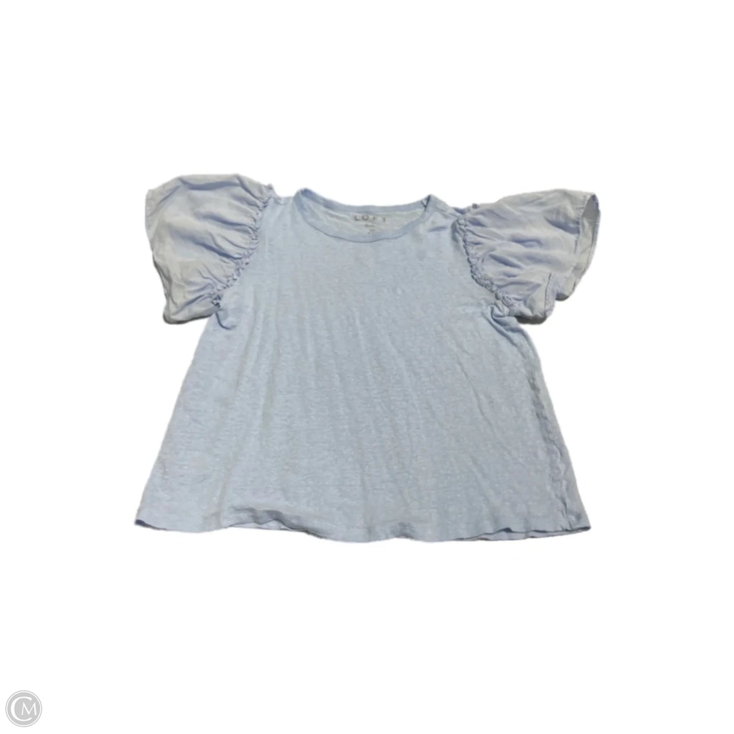 Top Short Sleeve Basic By Loft In Blue, Size: Xsp