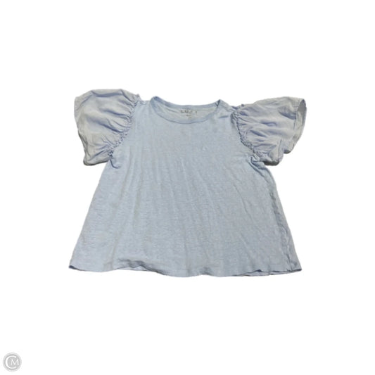 Top Short Sleeve Basic By Loft In Blue, Size: Xsp