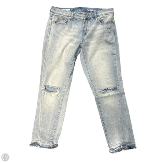 Jeans Straight By Gap In Blue Denim, Size: 6