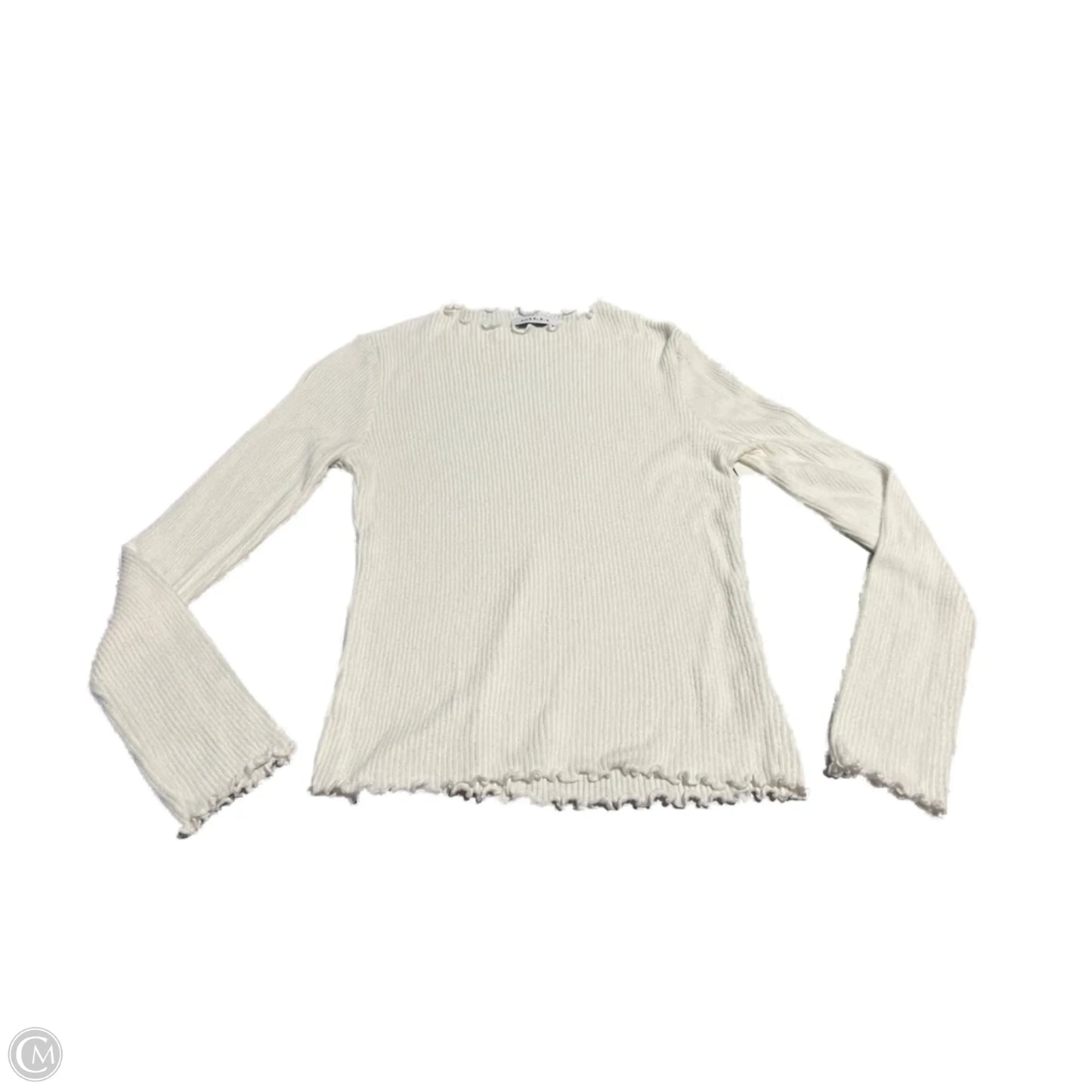 Top Long Sleeve Basic By Gilli In White, Size: S