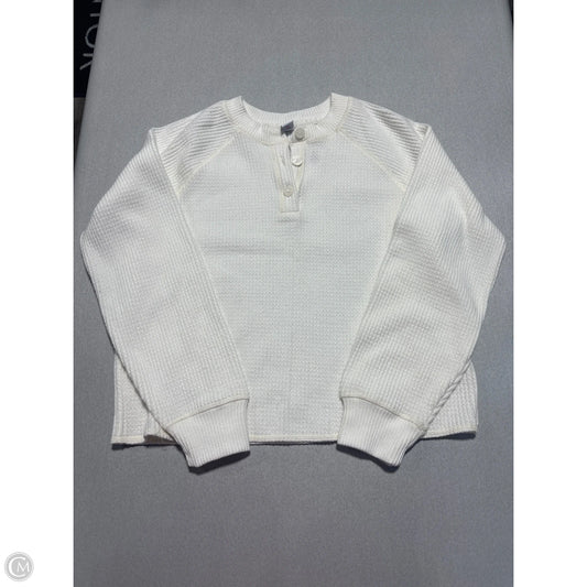 Top Long Sleeve By Old Navy In Cream, Size: S
