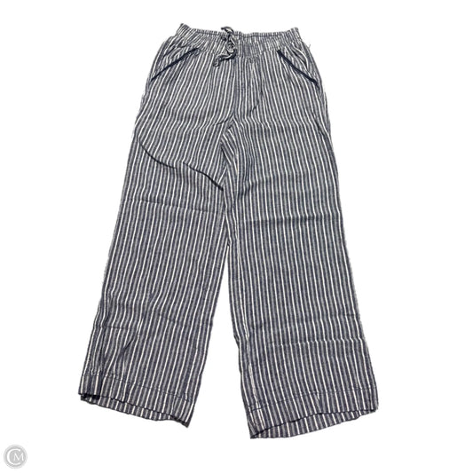 Pants Linen By Briggs In Striped Pattern, Size: M