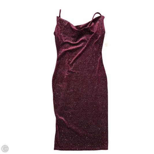 Dress Casual Midi By Iris In Maroon, Size: M