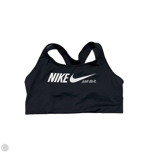 Athletic Bra By Nike In Black, Size: 2x