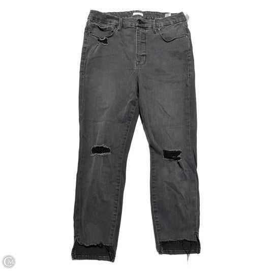 Jeans Skinny By Good American In Black, Size: 18