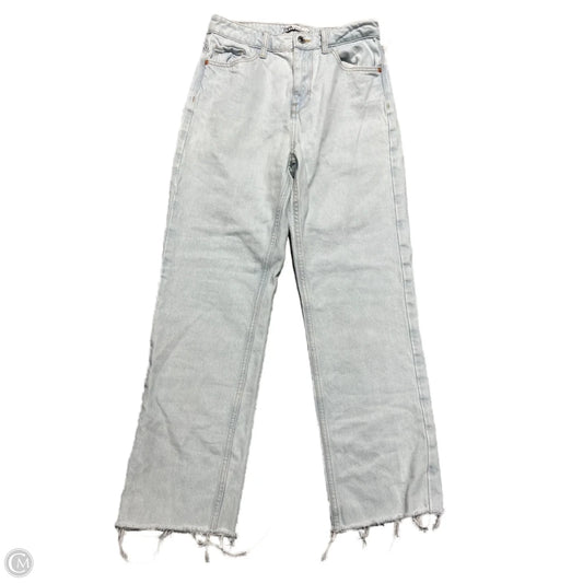 Jeans Straight By Zara In Blue Denim, Size: 4