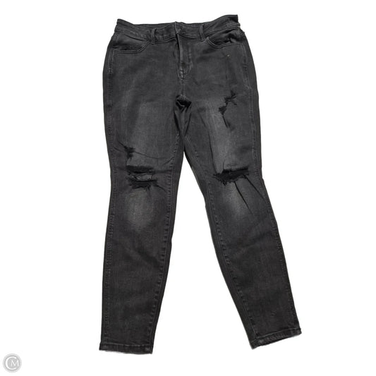 Jeans Straight By Maurices In Black Denim, Size: 10