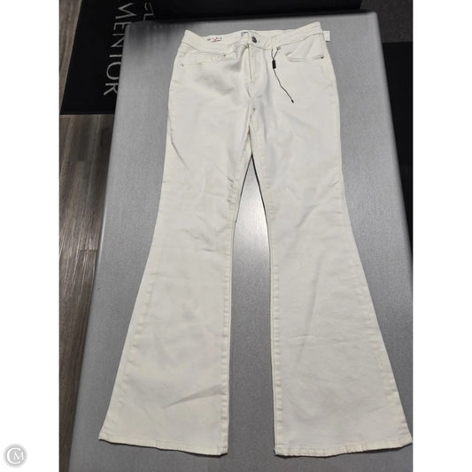 Jeans Boot Cut By Vigoss In White Denim, Size: 12