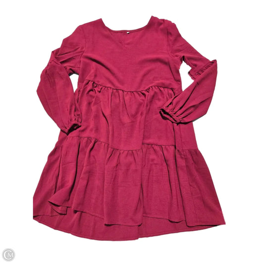 Dress Casual Short By Cmc In Maroon, Size: M
