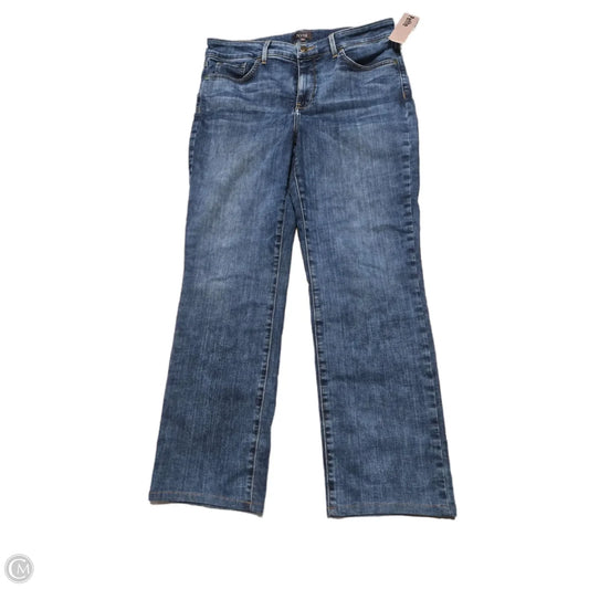 Jeans Straight By Not Your Daughters Jeans In Blue Denim, Size: 12p