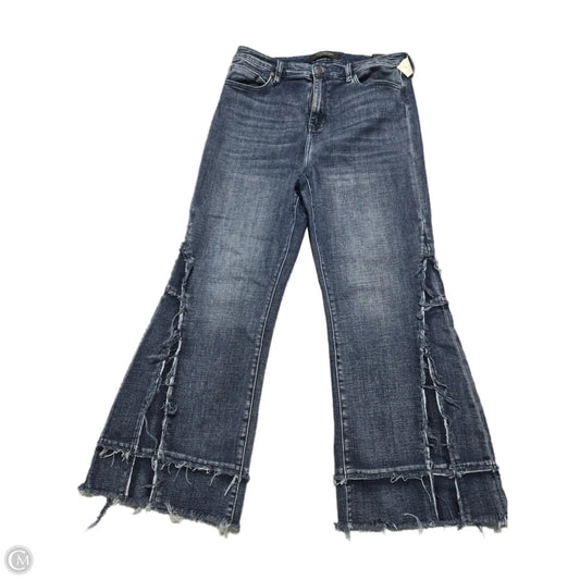 Jeans Flared By Liverpool In Blue Denim, Size: 12