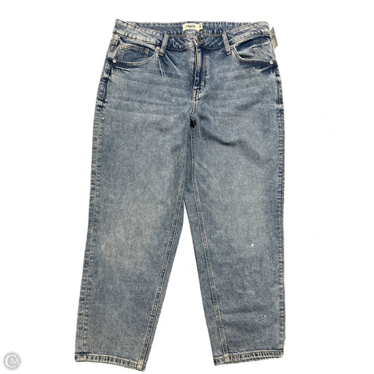 Jeans Straight By Cmc In Blue Denim, Size: 14