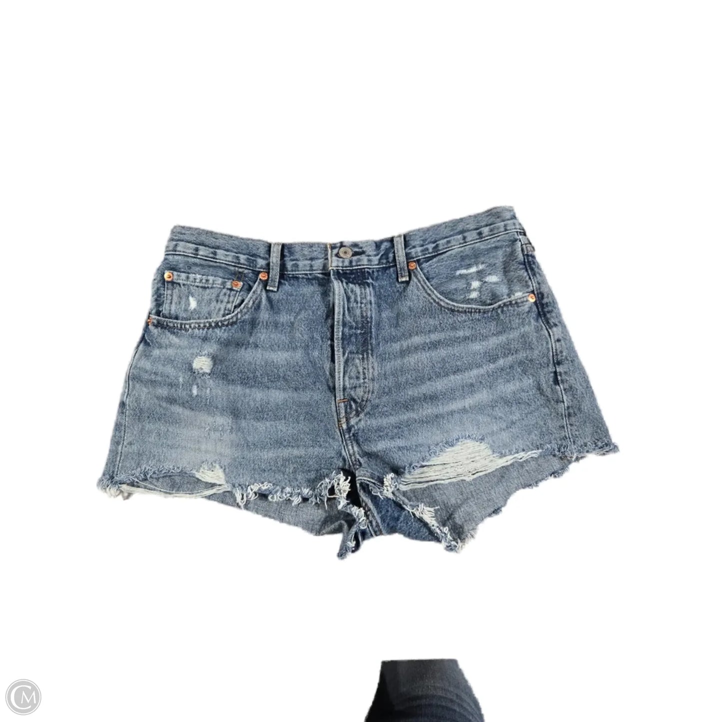 Shorts By Levis In Blue Denim, Size: 14