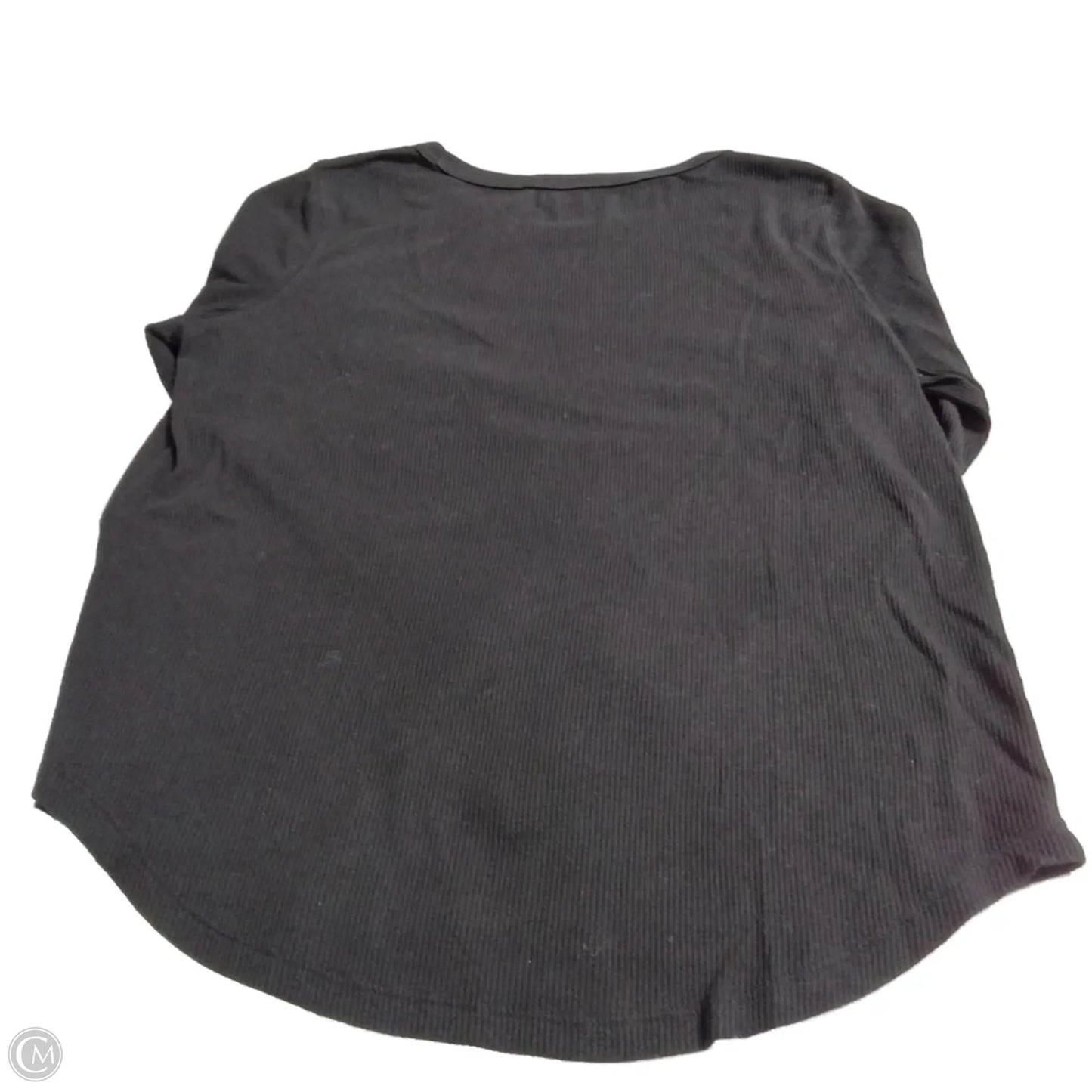 Top Long Sleeve Basic By Gap In Black, Size: L