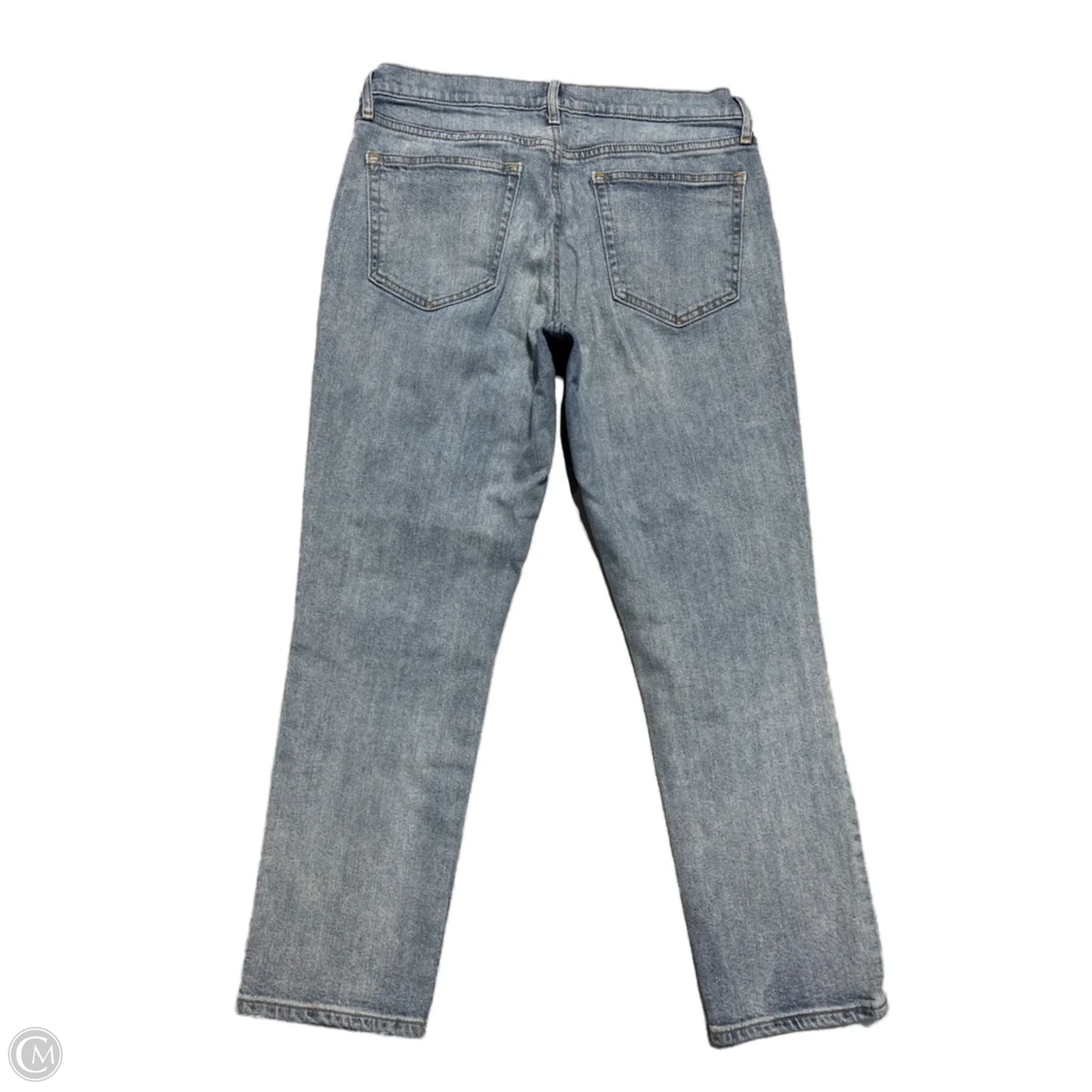 Jeans Straight By Gap In Blue Denim, Size: 8