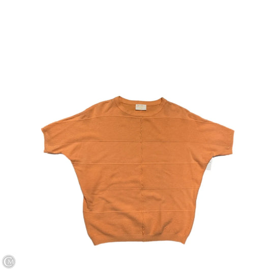 Top Short Sleeve By Allie Rose In Orange, Size: S