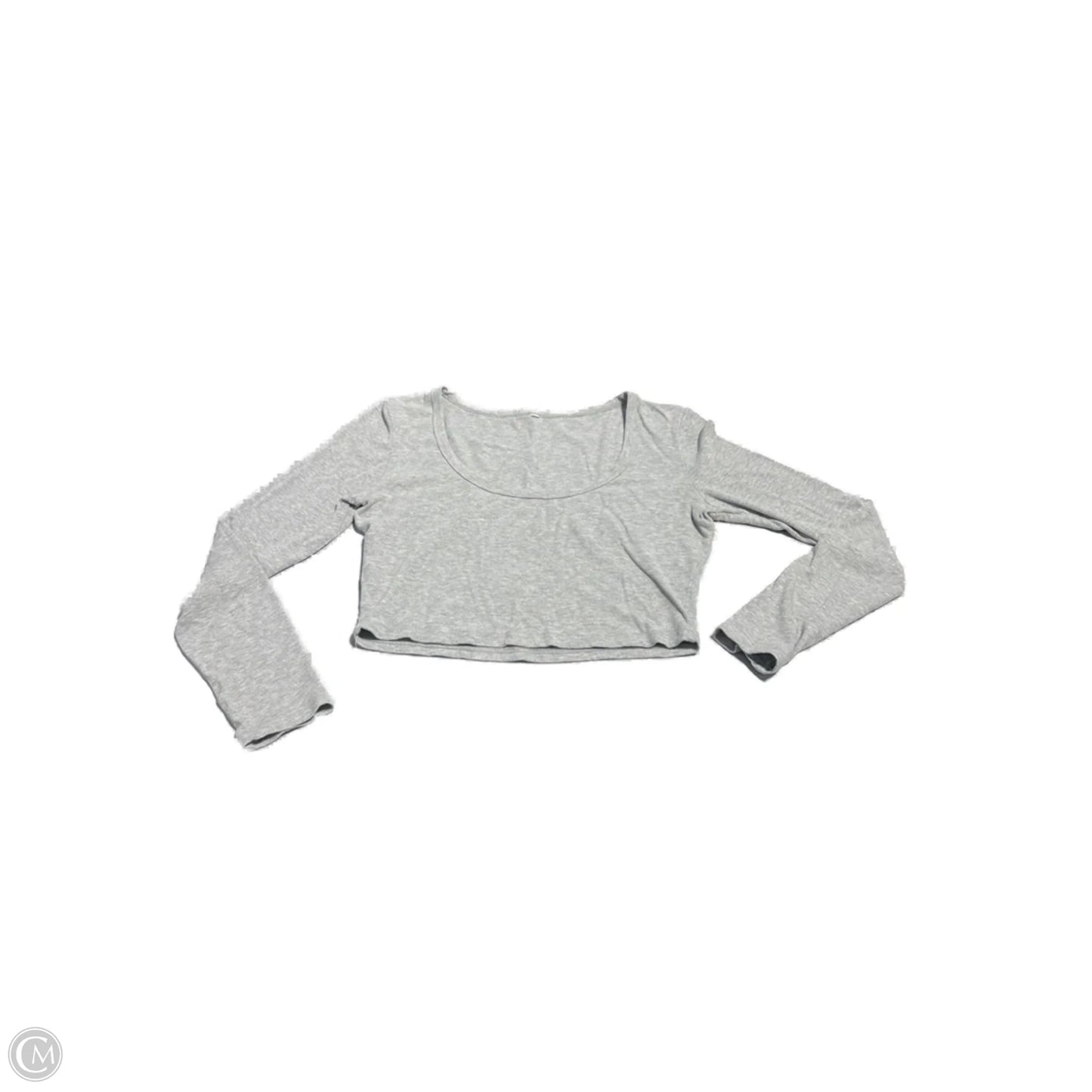 Top Long Sleeve Basic By Cmf In Grey, Size: Xl
