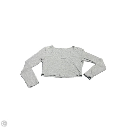 Top Long Sleeve Basic By Cmf In Grey, Size: Xl