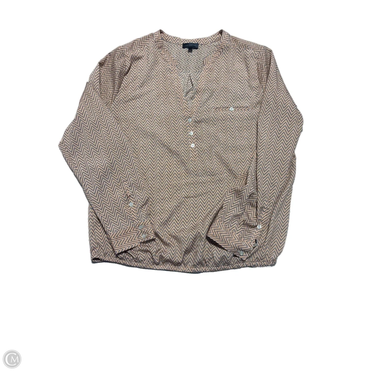 Top Long Sleeve Basic By Limited In Orange, Size: Xl