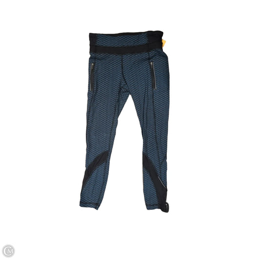 Athletic Leggings By Lululemon In Black & Blue, Size: 6