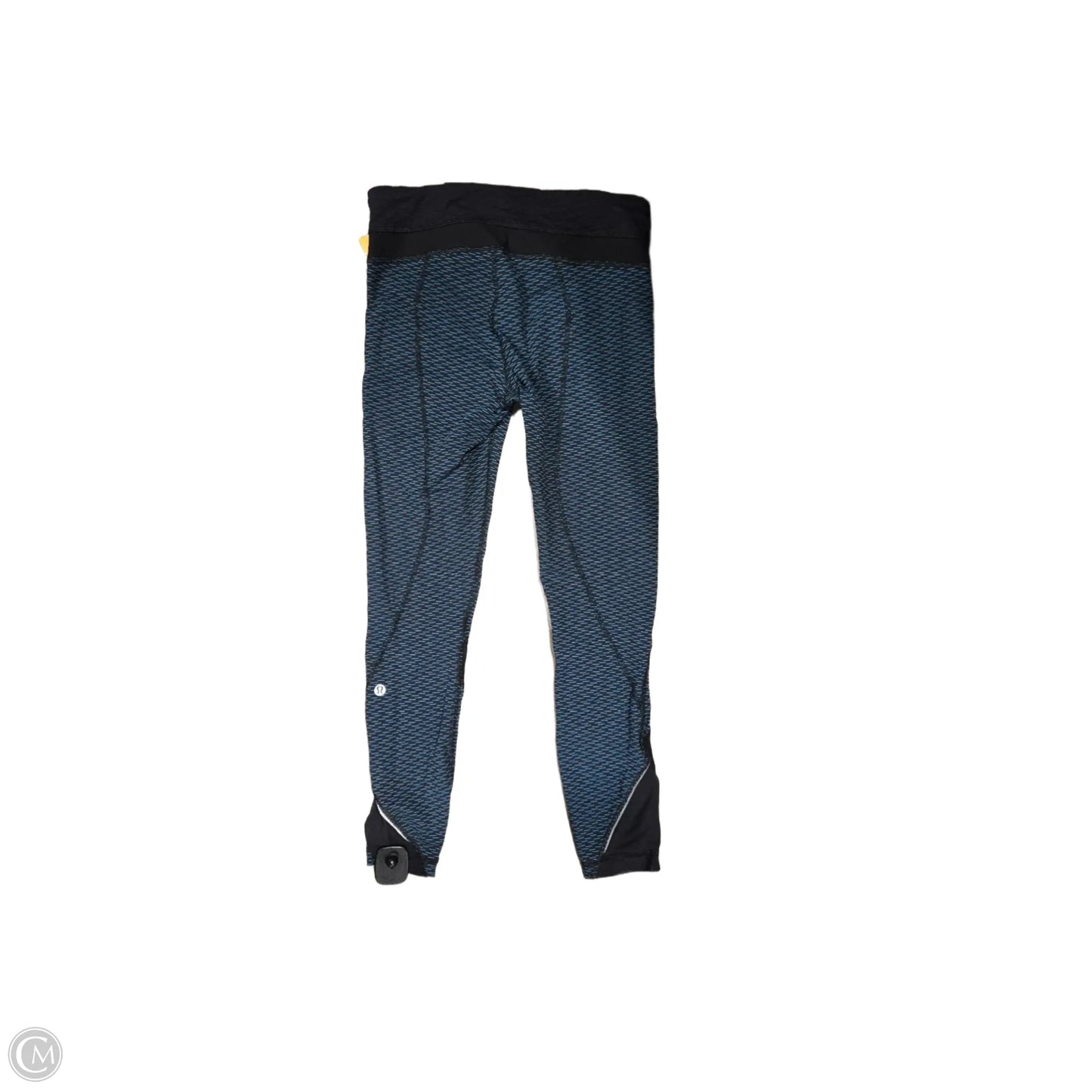 Athletic Leggings By Lululemon In Black & Blue, Size: 6