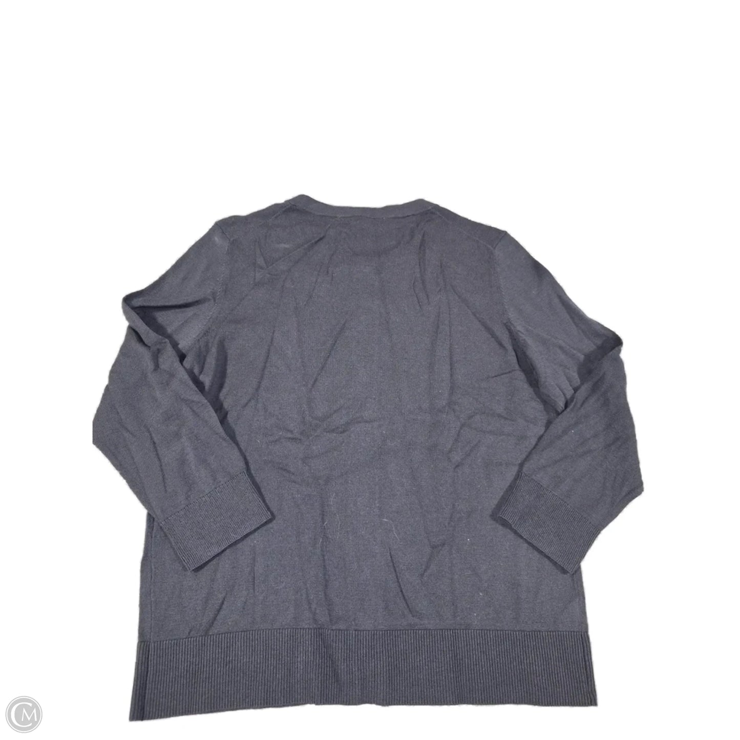 Sweater Cardigan By Loft In Grey, Size: M