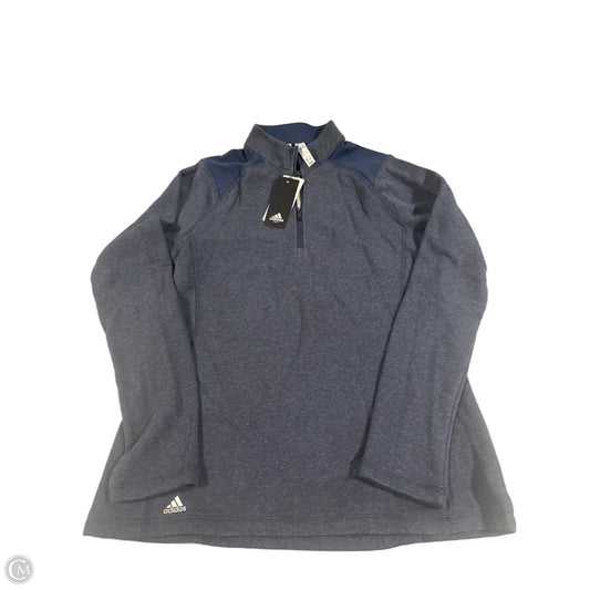 Top Long Sleeve By Adidas In Blue, Size: M