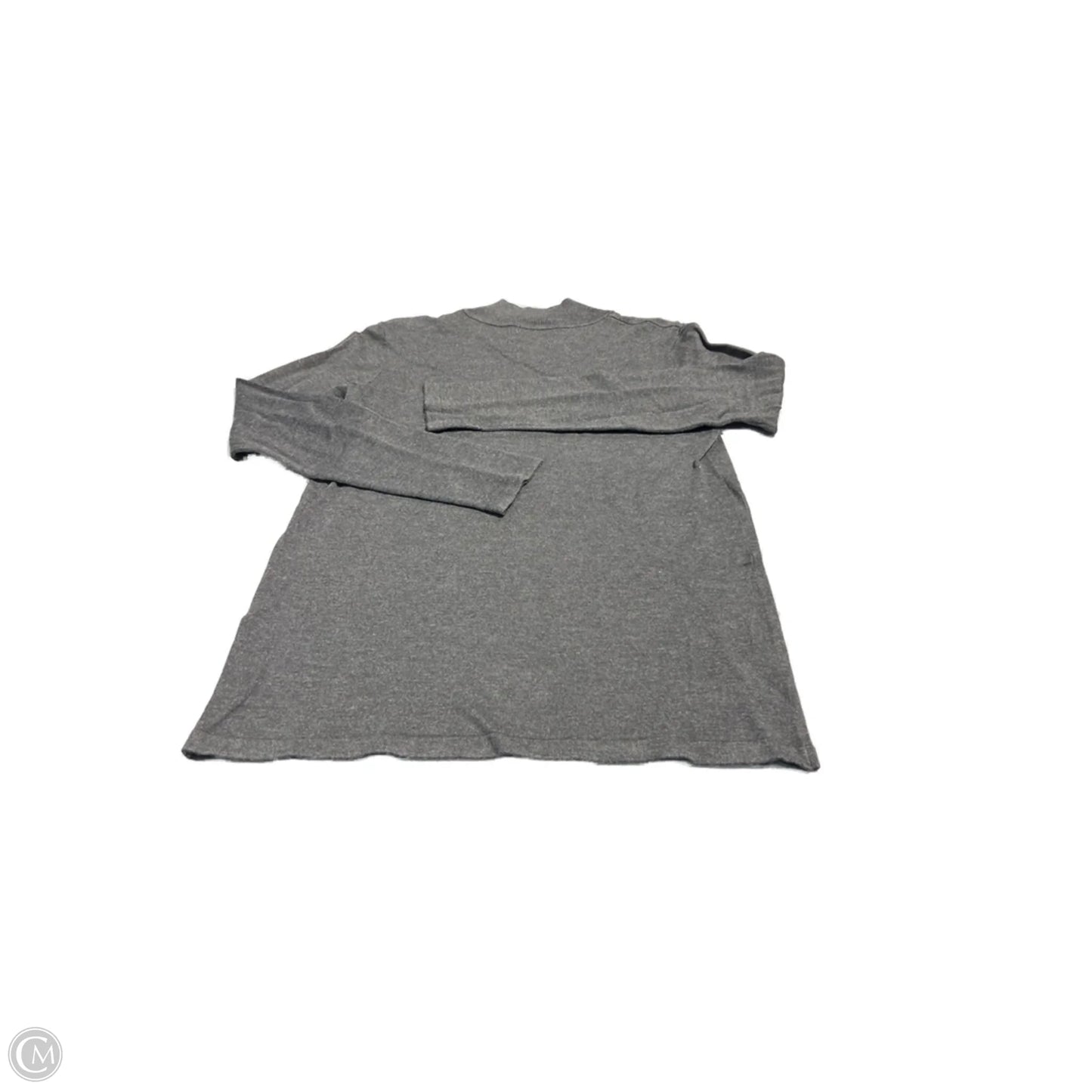 Top Long Sleeve By Multiples In Grey, Size: Xs