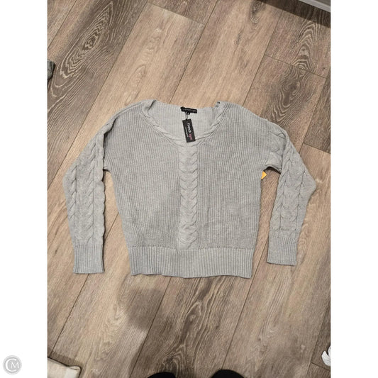 Sweater Cardigan By Cma In Grey, Size: M