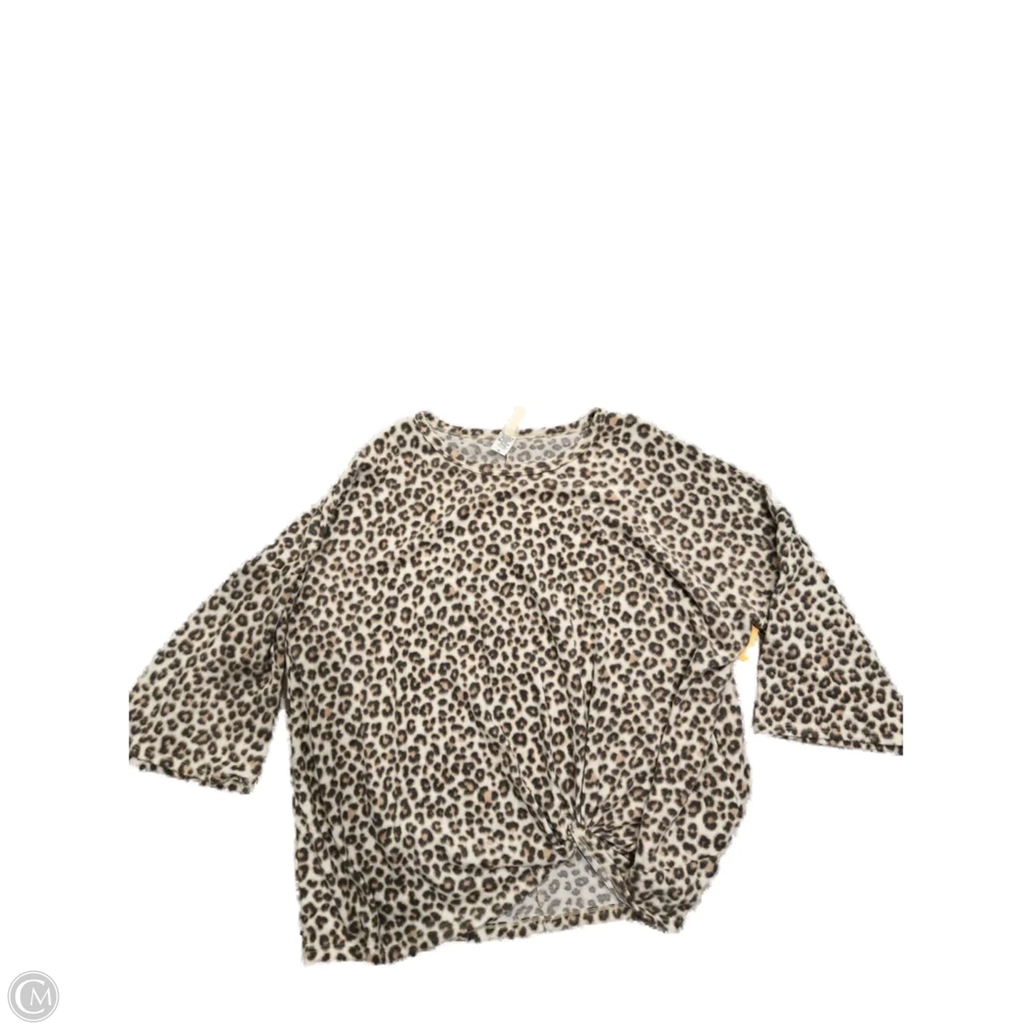Top Short Sleeve Basic By Cme In Animal Print, Size: Xxl