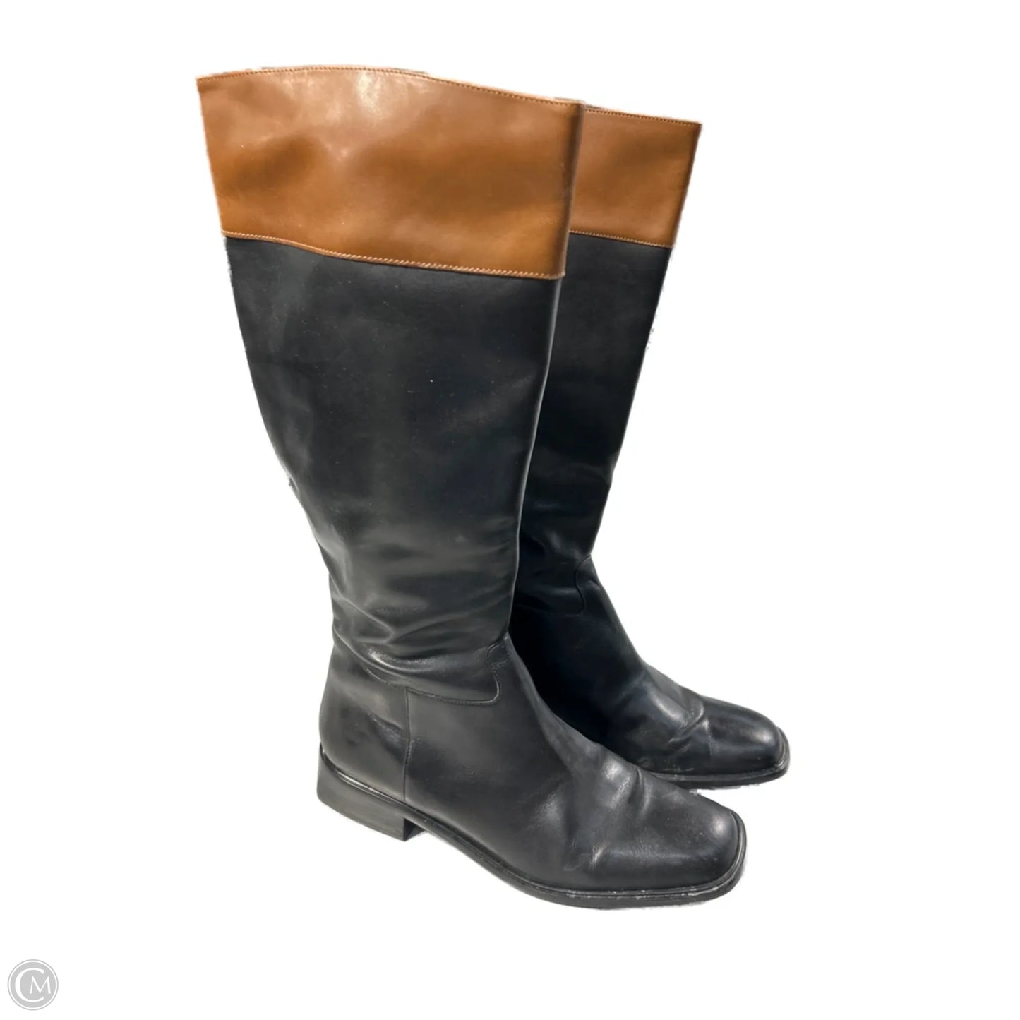 Boots Mid-calf Flats By Ann Taylor In Black, Size: 9.5