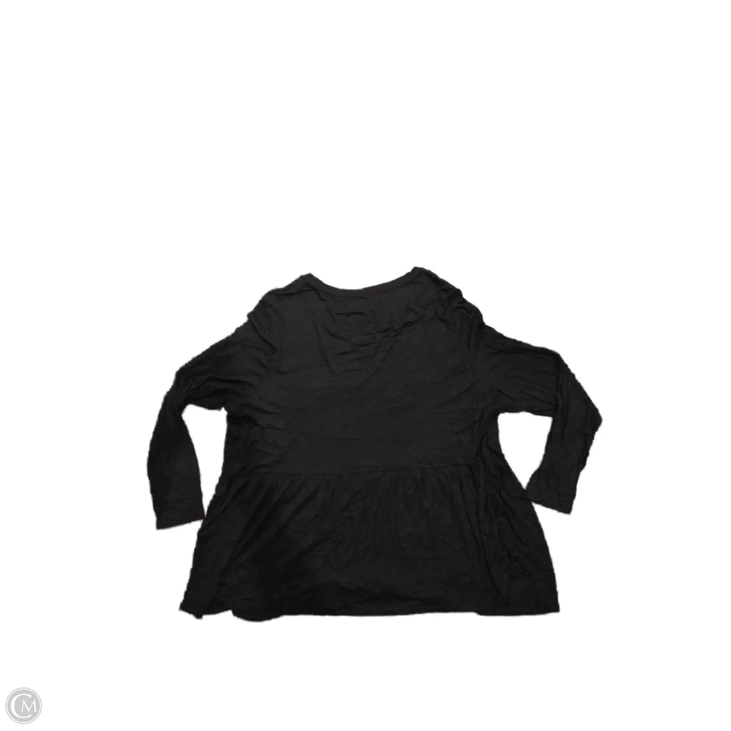 Top Long Sleeve Basic By Maurices In Black, Size: 2x