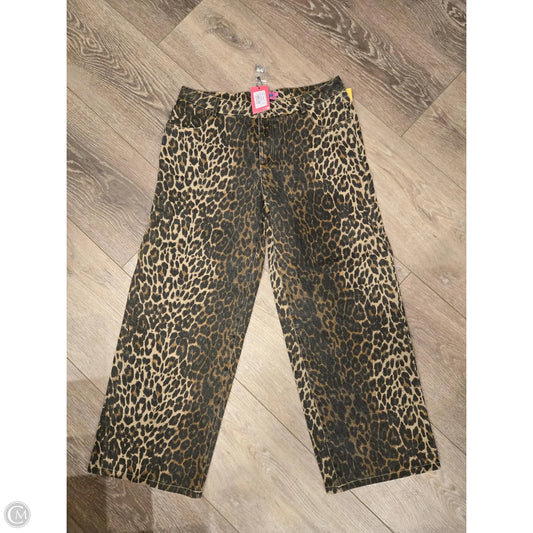 Jeans Wide Leg By Cme In Animal Print, Size: 8
