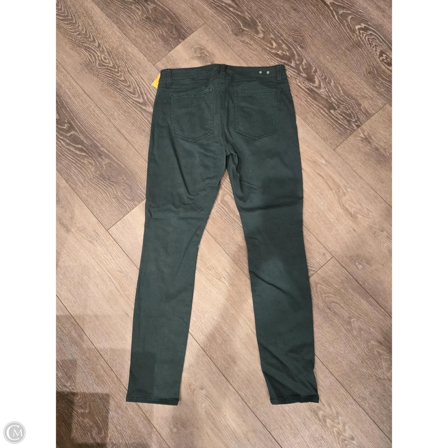 Jeans Skinny By Cabi In Green Denim, Size: 10