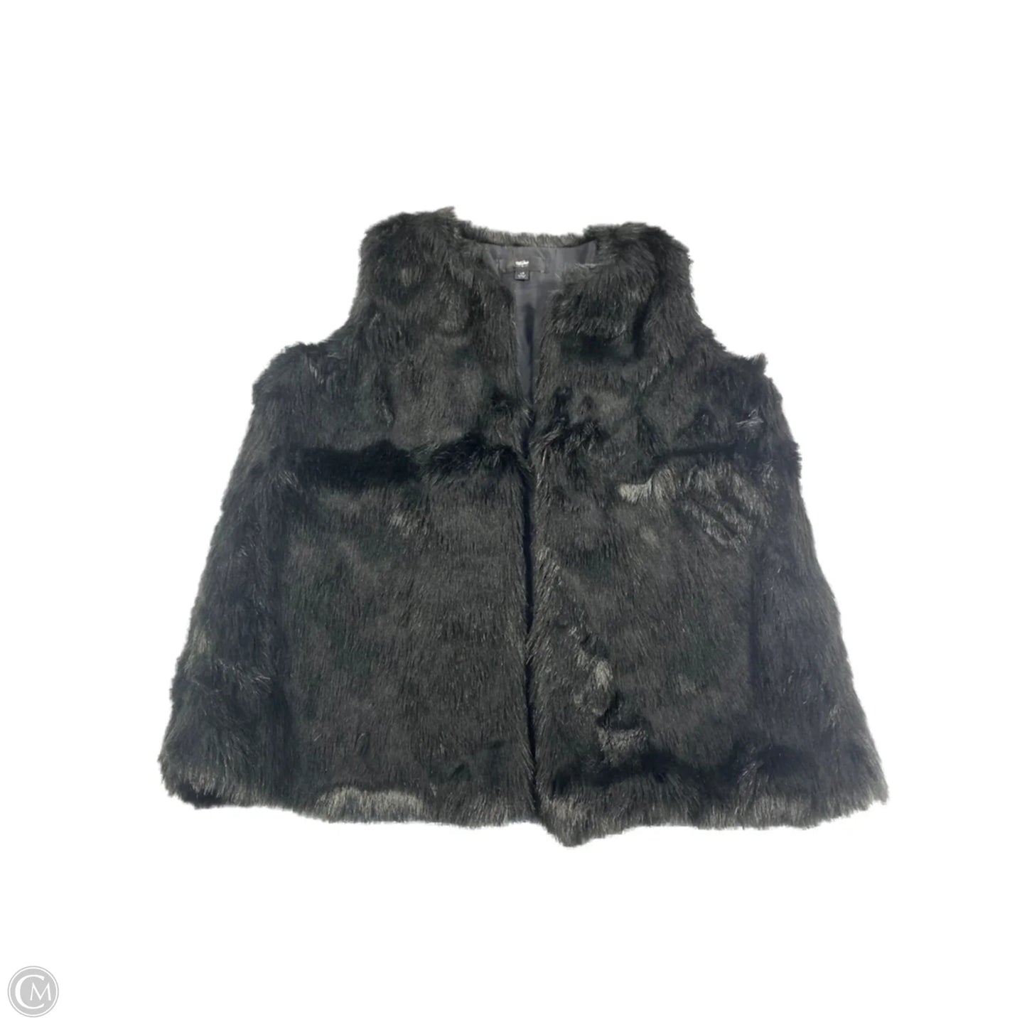 Vest Faux Fur & Sherpa By Mossimo In Black, Size: L