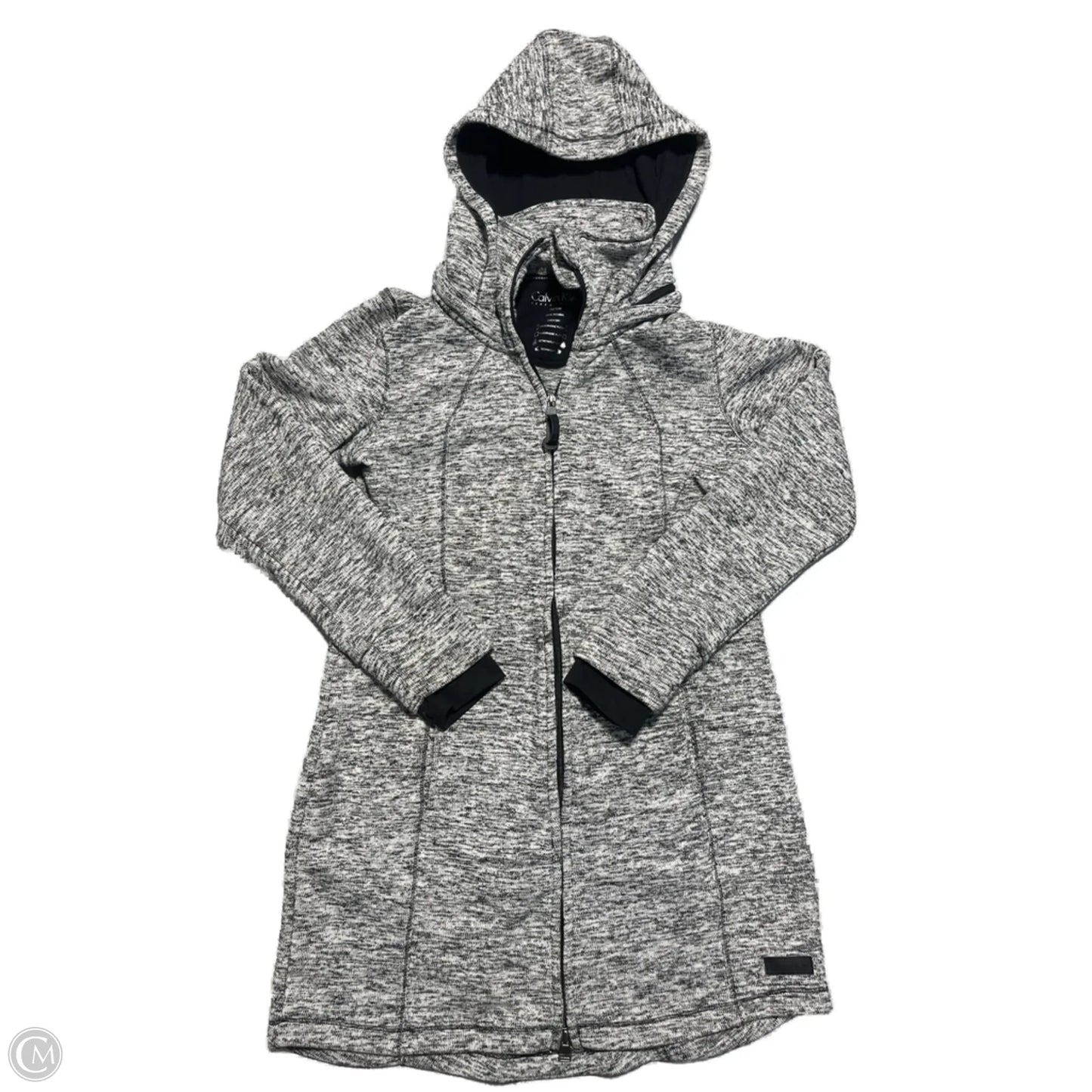 Jacket Fleece By Calvin Klein Performance In Black & White, Size: M
