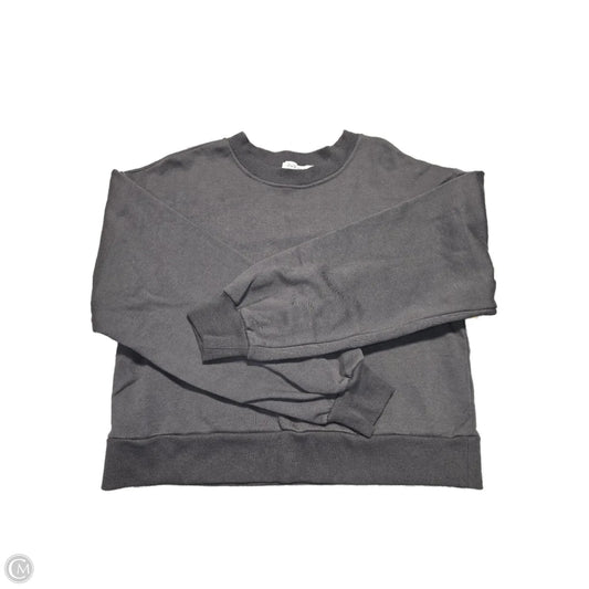 Sweatshirt Crewneck By Just Fab In Grey, Size: L