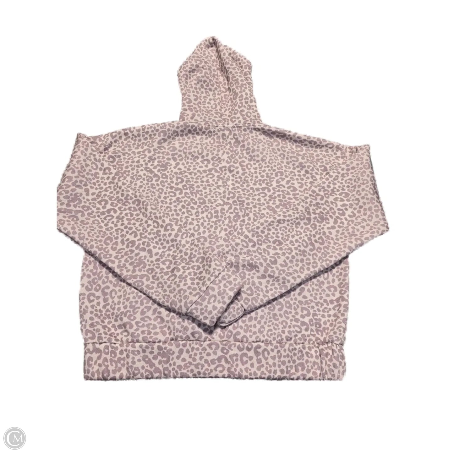 Sweatshirt Hoodie By Just Fab In Animal Print, Size: L