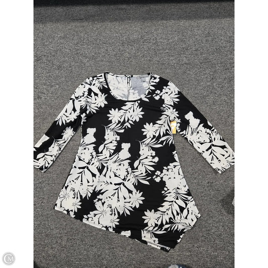 Top Long Sleeve Basic By Ny Collection In Floral Print, Size: S