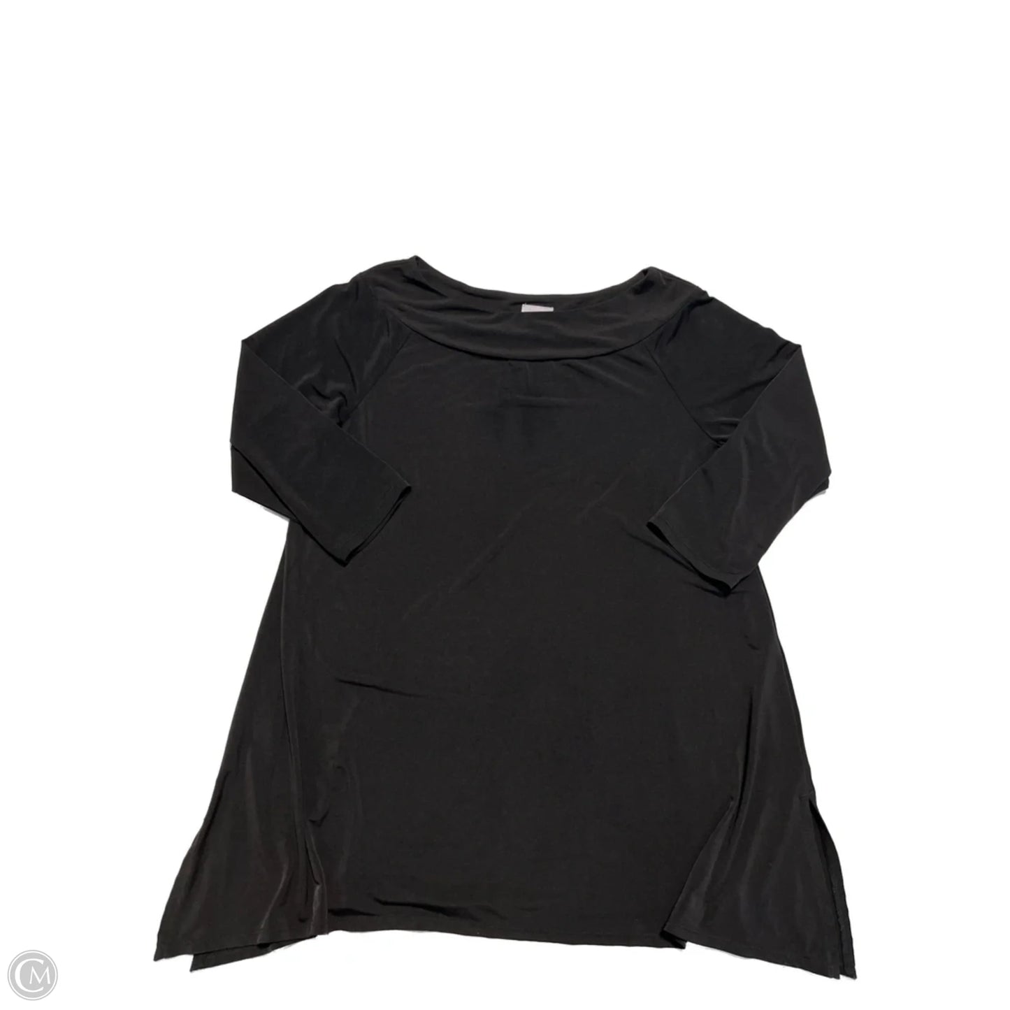 Top Long Sleeve Basic By Chicos In Black, Size: S