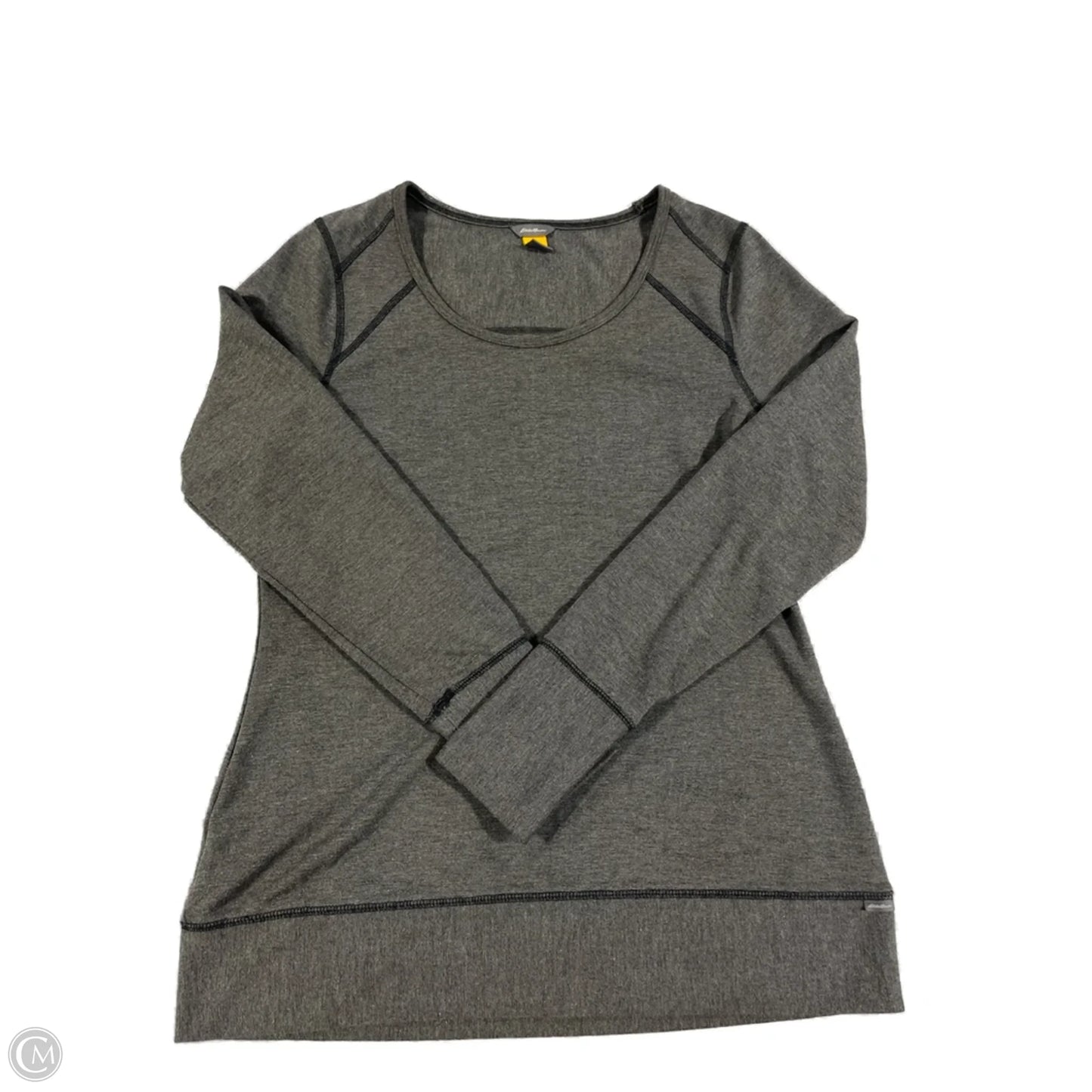 Top Long Sleeve Basic By Eddie Bauer In Grey, Size: M