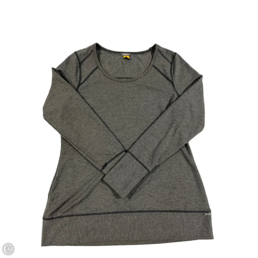 Top Long Sleeve Basic By Eddie Bauer In Grey, Size: M