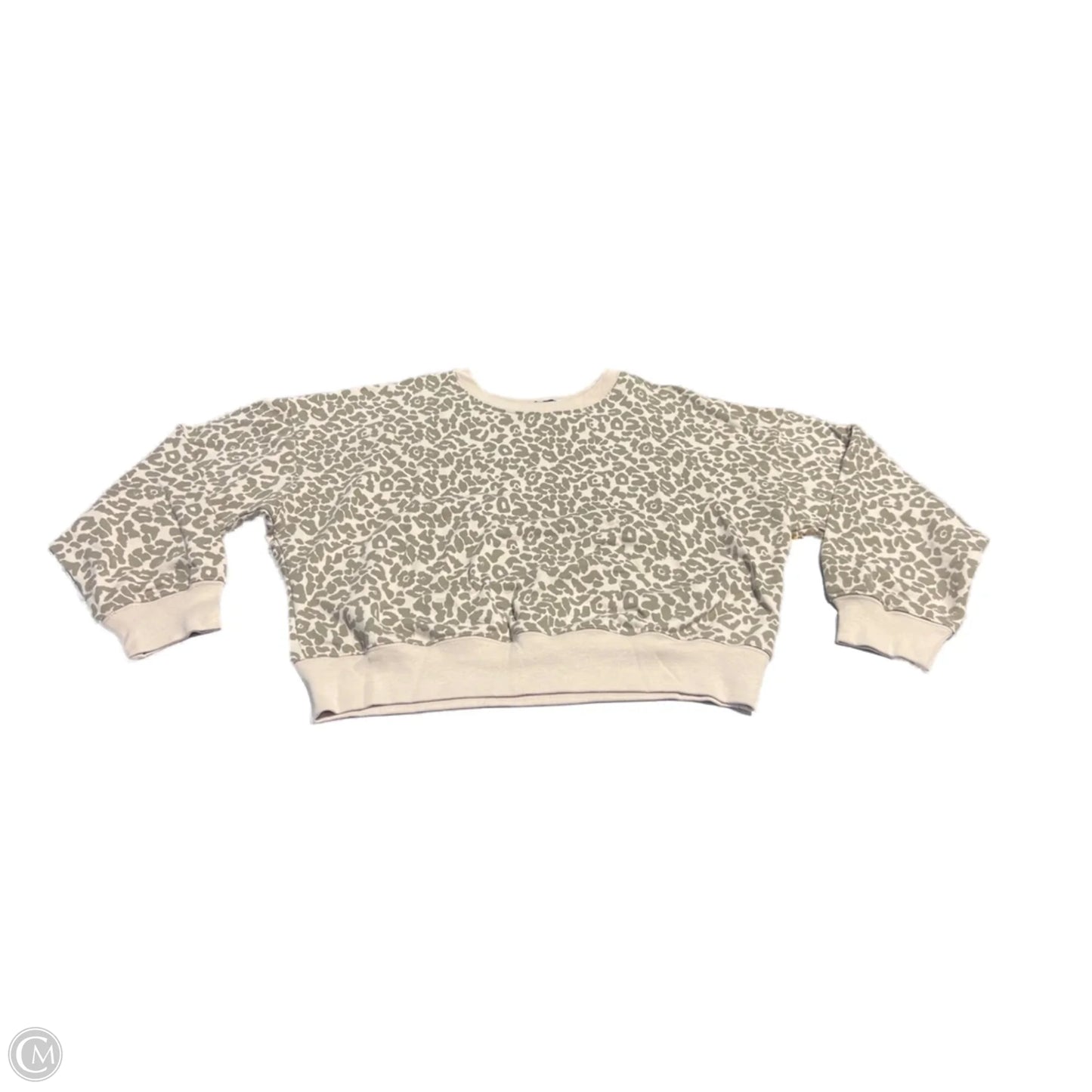 Top Long Sleeve Basic By Trixxi In Animal Print, Size: L